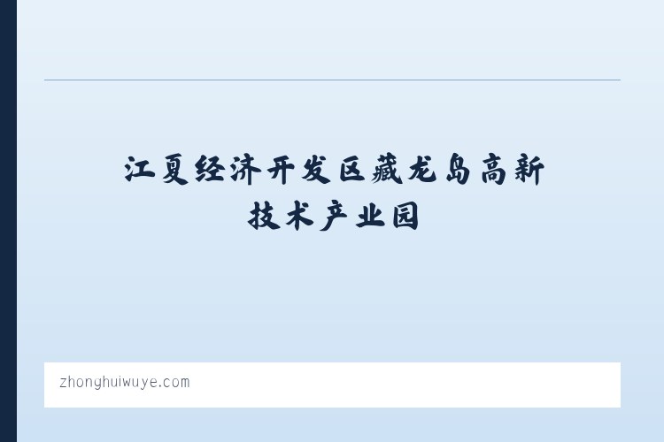 江夏经济开发区藏龙岛高新技术产业园 - 中辉资产管理 列表图